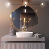 Baltica Design Tiny Border Contorno III 5903003184539 lustro 70x60 cm złoty