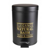 Splendid Elegance LAELEGANKOSZSMCZZ kosz na śmieci 3 l czarny-złoty