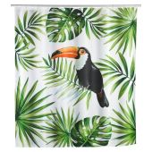 Wenko Tucan 23832100 zasłona prysznicowa 200x180 cm biała-wieokolorowy