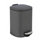 Wenko Alassio 24780100 kosz na śmieci 5 l szary