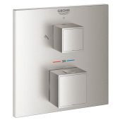 Grohe Grohtherm Cube 24154DC0 bateria wannowo-prysznicowa podtynkowa termostatyczna supersteel