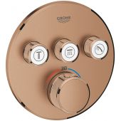 Grohe Grohtherm SmartControl 29121DL0 bateria wannowo-prysznicowa podtynkowa termostatyczna brushed warm sunset