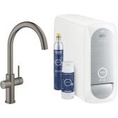 Grohe Blue 31455AL1 bateria kuchenna z filtrem stojąca brushed hard graphite