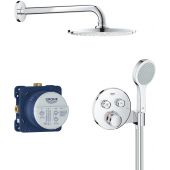 Grohe Grohtherm SmartControl 34743000 zestaw prysznicowy podtynkowy termostatyczny z deszczownicą chrom