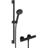 Hansgrohe Activera Select S 28876670 zestaw prysznicowy ścienny termostatyczny czarny