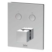 Kronenbach Smart Push 19046002CR bateria wannowo-prysznicowa podtynkowa z termostatem chrom