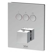 Kronenbach Smart Push 19046003CR bateria wannowo-prysznicowa podtynkowa z termostatem chrom