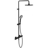 Villeroy & Boch Universal Showers TVS109002000K5 zestaw prysznicowy ścienny termostatyczny z deszczownicą czarny