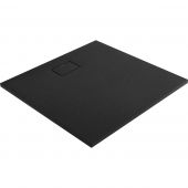 Oltens Bergytan 17102300 brodzik kwadratowy 100x100 cm czarny
