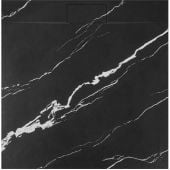 Rea Bazalt Carrara Black REAK7003 brodzik kwadratowy 90x90 cm czarny