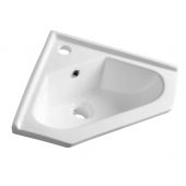Aqualine 160140 umywalka 41x41 cm narożna meblowa biała