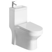 Aqualine Hygie PB104W miska kompaktowa z funkcją umywalki biały
