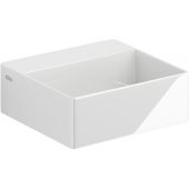 Clou New Flush CL0303410 umywalka 28x27 cm prostokątna ścienna-nablatowa biała