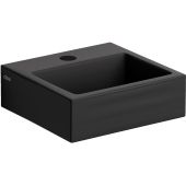 Clou Flush CL0312010 umywalka 28x27 cm prostokątna ścienna-nablatowa czarna