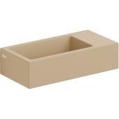 Clou Flush CL0334031 umywalka 36x18 cm prostokątna ścienna-nablatowa brąz/beż
