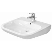 Duravit D-Code 23126000002 umywalka 60x55.5 cm prostokątna dla niepełnosprawnych biała