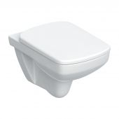 Geberit Selnova Square 501961001 zestaw miska + deska wolnoopadająca wisząca bez kołnierza biały