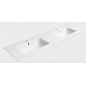 GSI Pura 8889111 umywalka 142x46 cm prostokątna wpuszczana-podwójna biała