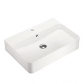 Kronenbach Cube KB733400CU umywalka 60x42 cm prostokątna nablatowa biała