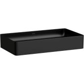 Laufen Living H8114347161121 umywalka 60x40 cm prostokątna nablatowa czarny mat