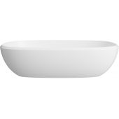 Lavaberg Freya 663132060033 umywalka 55x42 cm prostokątna nablatowa biała