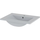 Megstyl Sona 3191 umywalka 61x46.5 cm prostokątna wpuszczana biała
