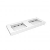 Oltens Stila 40004900 umywalka 120x45 cm prostokątna ścienna-podwójna biała