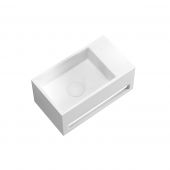 Oltens Fri 40007000 umywalka 35.5x20 cm prostokątna ścienna biała