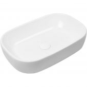 Oltens Jurong 40804000 umywalka 54x36 cm owalna nablatowa biała