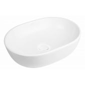 Oltens Hamnes 40809000 umywalka 47.5x34 cm owalna nablatowa biała