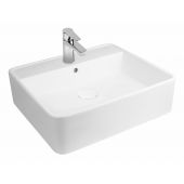 Oltens Duve 41811000 umywalka 50.5x46 cm prostokątna nablatowa biała