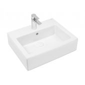 Oltens Susa 41403000 umywalka 50x41 cm prostokątna ścienna-nablatowa biała