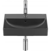 Roca Ona A327682080 umywalka 45x36 cm prostokątna ścienna czarna