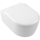 Villeroy & Boch Skyla 5656CLR1 miska wc z deską wolnoopadającą wisząca bez kołnierza ze spłukiwaniem wirowym biały połysk