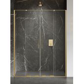 New Trendy Smart EXK7523 drzwi prysznicowe 170 cm rozsuwane złoty szczotkowany/szkło przezroczyste