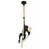 Abruzzo Monkey ABRKARC lampa wisząca 1x40 W czarna