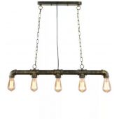 Abruzzo Tubo Retro ABRLLRR5XE27 lampa wisząca 5x40 W czarna