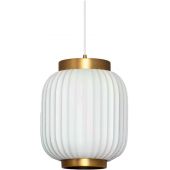 Abruzzo Porcellado ABRLWPPE14 lampa wisząca 1x40 W biały