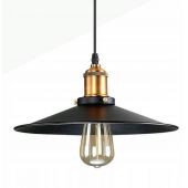 Abruzzo Retro ABRLWRTE27 lampa wisząca 1x20 W czarna-złota