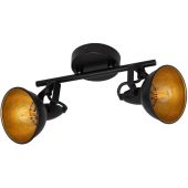 Abruzzo Retro ABRRROC2XE14 lampa wisząca 2x20 W czarna