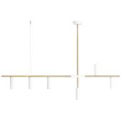 Aldex Trevo 1097K40 lampa wisząca 6x35 W biała-mosiądz