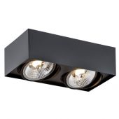 Argon Rodos Plus 1049BZ lampa podsufitowa 2x12 W czarna