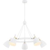 Argon Charlotte 2117 lampa wisząca 5x15 W biała