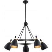 Argon Charlotte 2118 lampa wisząca 5x15 W czarna