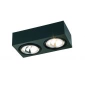 Argon Rodos 617 lampa podsufitowa 2x6 W czarna