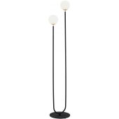 Argon Ferrone 7073 lampa stojąca 2x7 W czarna-mosiądz-opal