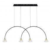 Altavola Design Tiffany LA059CL2black lampa wisząca 4x3 W czarna