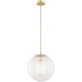 Argon Hampton 8626 lampa wisząca 1x15 W mosiądz-przezroczysta