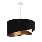 BPS Koncept Galaxy 060025 lampa wisząca 1x60 W biała-czarna-złota