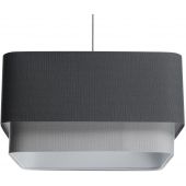 BPS Koncept Kwadro duo KWD007 lampa wisząca 1x60 W szary/popielaty-grafitowa